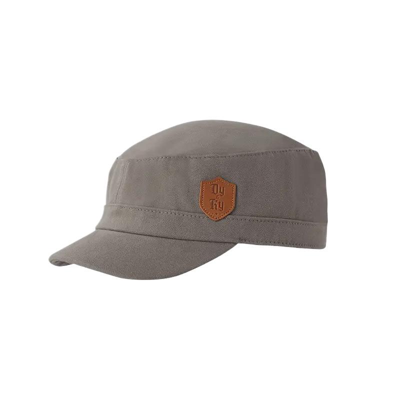 Korean Style Unisex Flat Top Sun Hat - Spring/Summer Casual Outdoor Military Cap