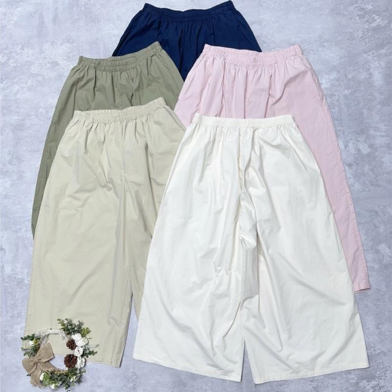Johnature Japanese Thin Summer Elastic Waist Loose Casual Women Pants