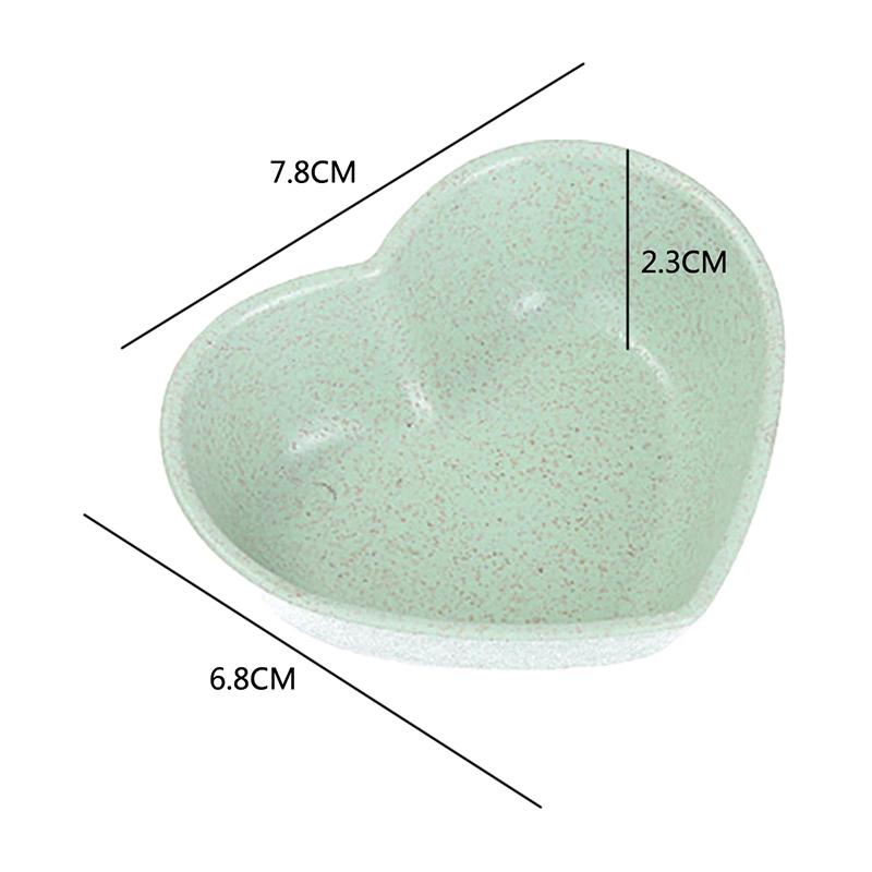 Tableware Bowl Heart Shape Lightweight Seasoning Bowl Food Sauce Dish Appetizer Plates For Kitchen Tools Kitchen Accessories