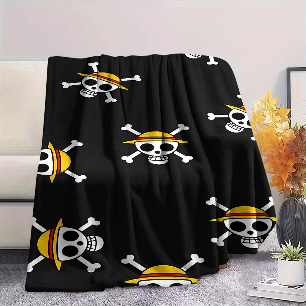 One Piece character Print Flannel Blanket,High quality Comfortable for All Seasons,Home Decor,Warmth and Comfort,Perfect for Christmas Gifts