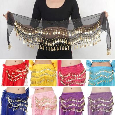 Sexy Tassels Sequins Dancer Skirt Belly Dance Belt Waist Chain Hip Scarf