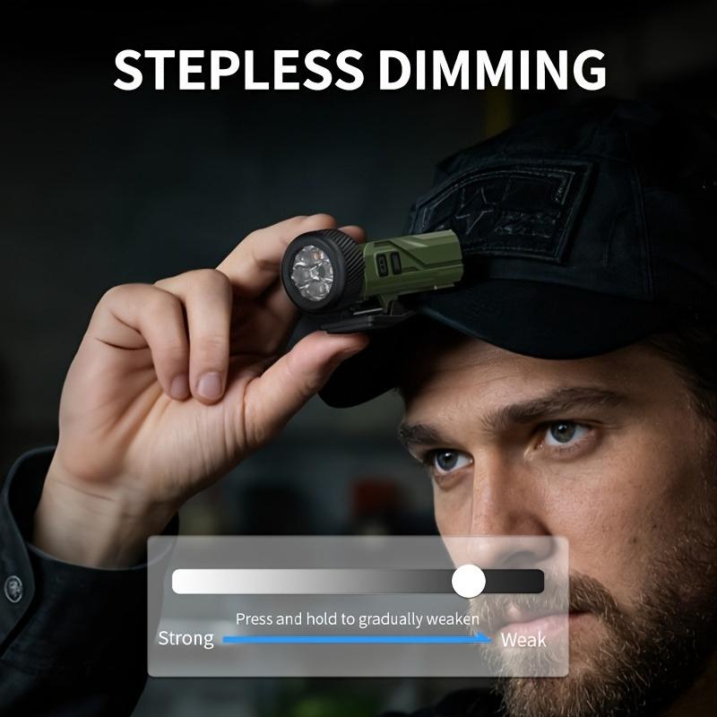 Mini EDC Flashlight Magnetic Charging Motion Sensor, Ultra Bright Clip On Headlight Portable Pocket Work Light for Hats Camping Hiking Emergency