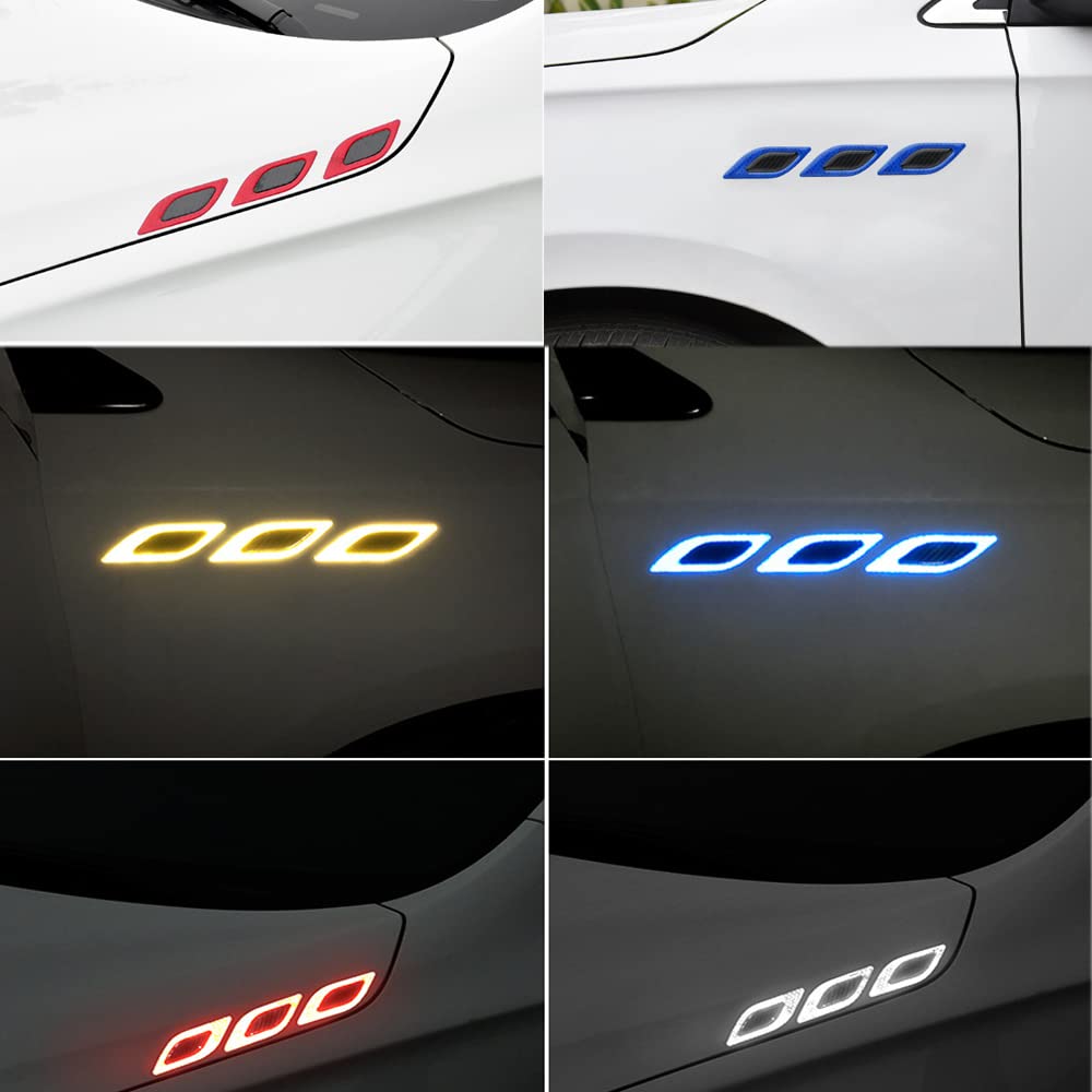 Car Reflective Tape, Set of 6, Diamond Grade Reflective Tape, Reflective Stickers, High Reflectivity,