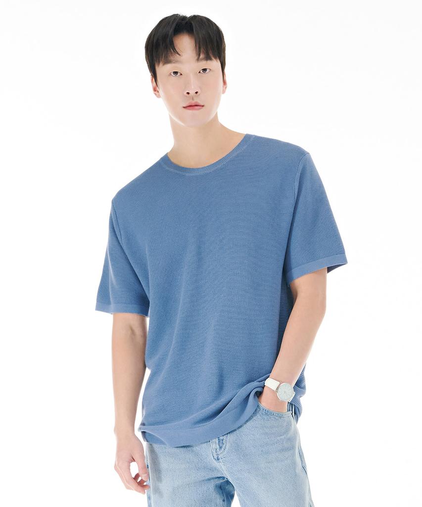 CHASECULT Men'S Cool Touch Crew Neck Short Sleeve Sweater-Cbrk5611D0D