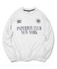 PAPERBOY Sports Club Sweatshirt - White Melange