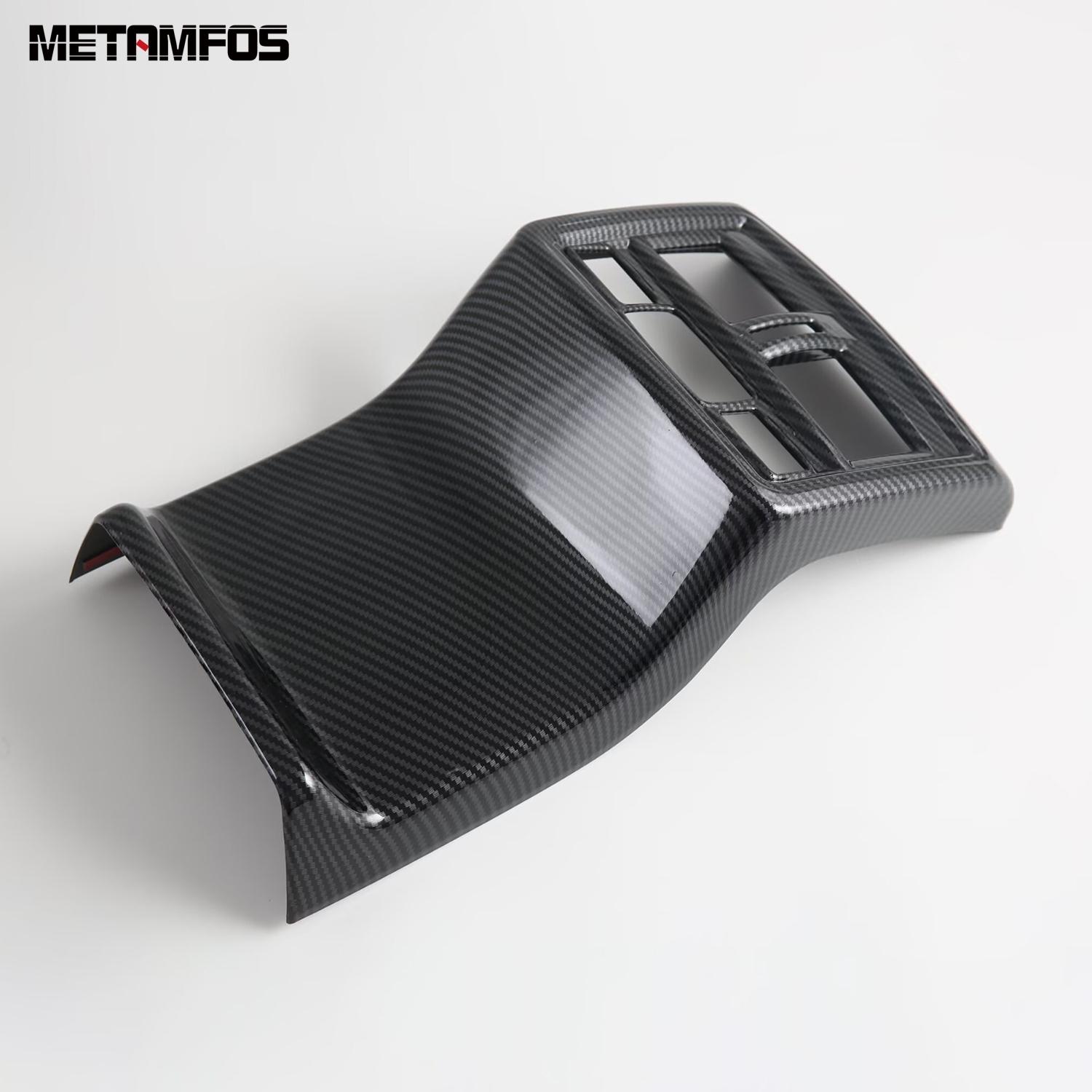 Для Subaru Forester 2025 2026 Накладка на рамку воздуховода кондиционера для задних пассажиров, накладка на крышку подлокотника, карбоновые аксессуары для интерьера Carbon Fiber Plastic