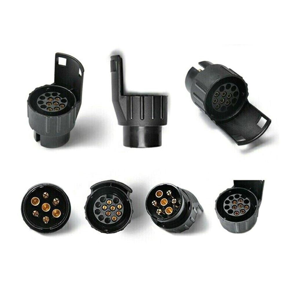 12V 7 Pin To 13 Pin Plug Adapter Trailer Connector Plugs Towing Car Socket Truck Accessories Towbar Adapter Waterproof F7Q8