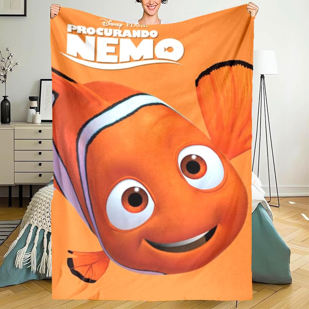 Nemo Theme Printed Blanket - Perfect for Couch, Bed, Travel & Outdoor Use | Machine Washable, Cozy & Durable.