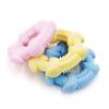 Pet Molar Toy Circle Shape Dog Chew Toy Puppy Teether Toy Teeth Cleaning for Dogs Safe Flexible TPR Multiple Colors