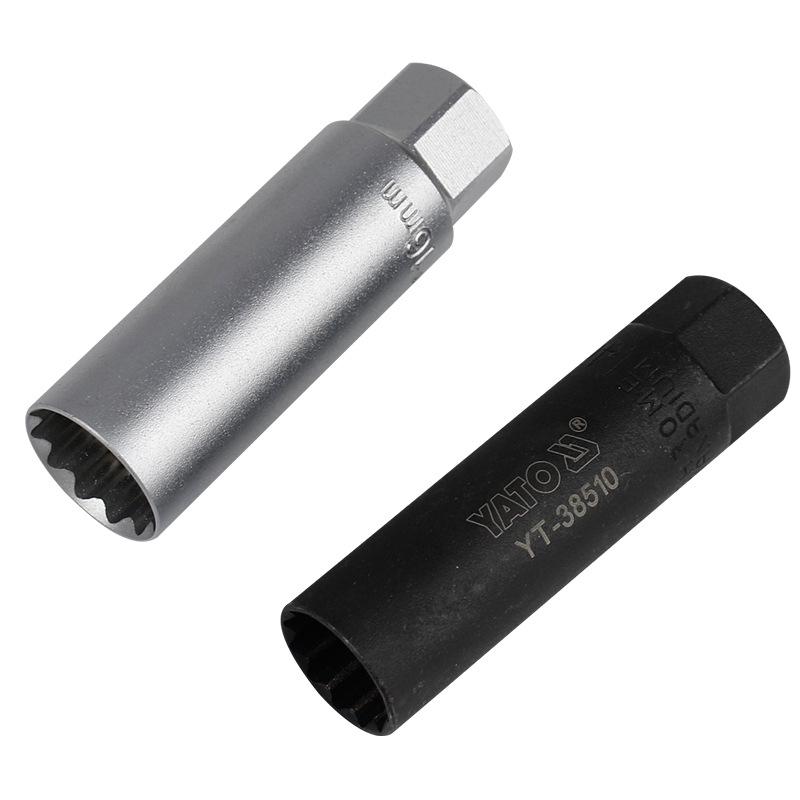 Yiertuo Magnetic 12-Point Thin-Walled Chrome-Molybdenum Steel Spark Plug Socket 3/8" Wrench