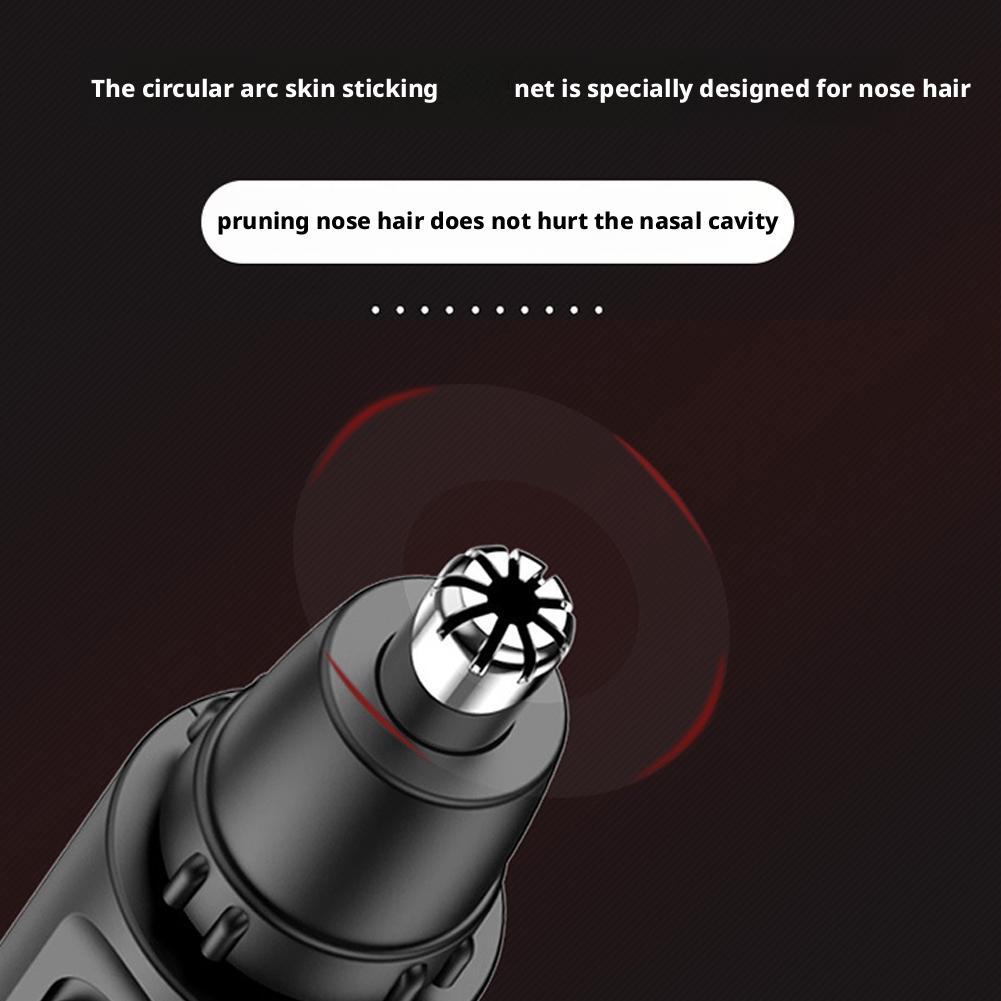 Electric Nose Hair Trimmer for Men, Rechargeable Nose Hair Scissors, Nose Cleaner, Nose Hair Shaver and Groomer
