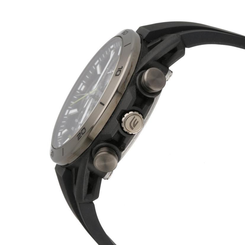 Used CASIO EDIFICE/Chronograph/Solar/Rubber belt EFS-S640 A rank 78