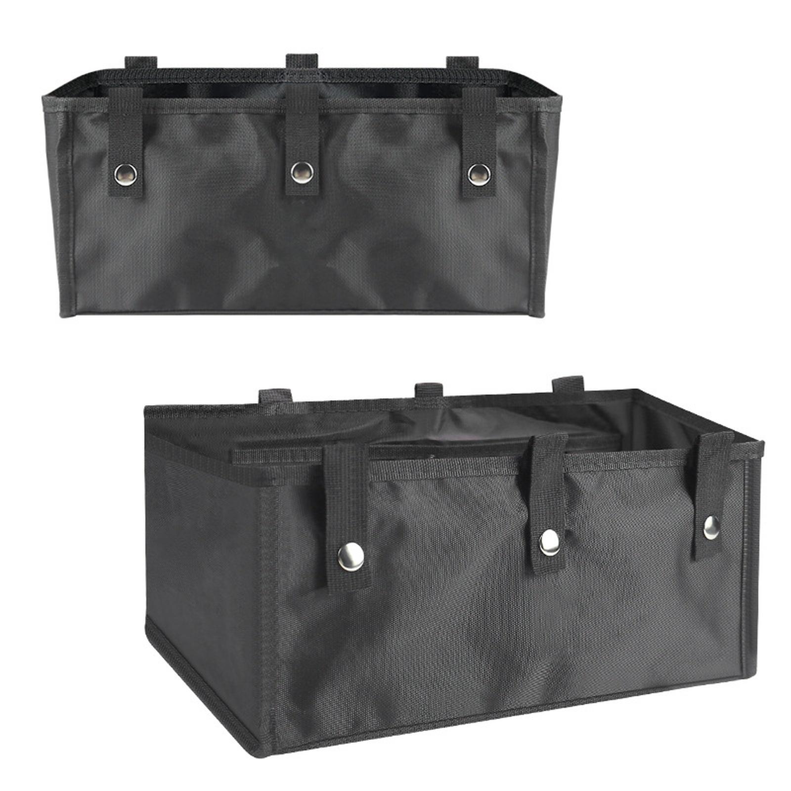 

2/1 шт. Складная большая корзина для роллатора из ткани Оксфорд, корзина-сумка для роллатора на 4 колесах с сиденьем для пожилых женщин и мужчин One Size чёрный