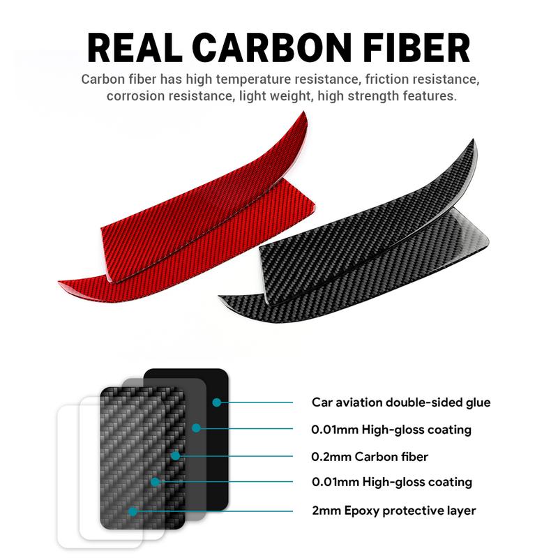 Real Soft Carbon Fiber Car Center Control Gear Side Decor Sticker For Subaru WRX/WRX STI   Interior Trim Accessories