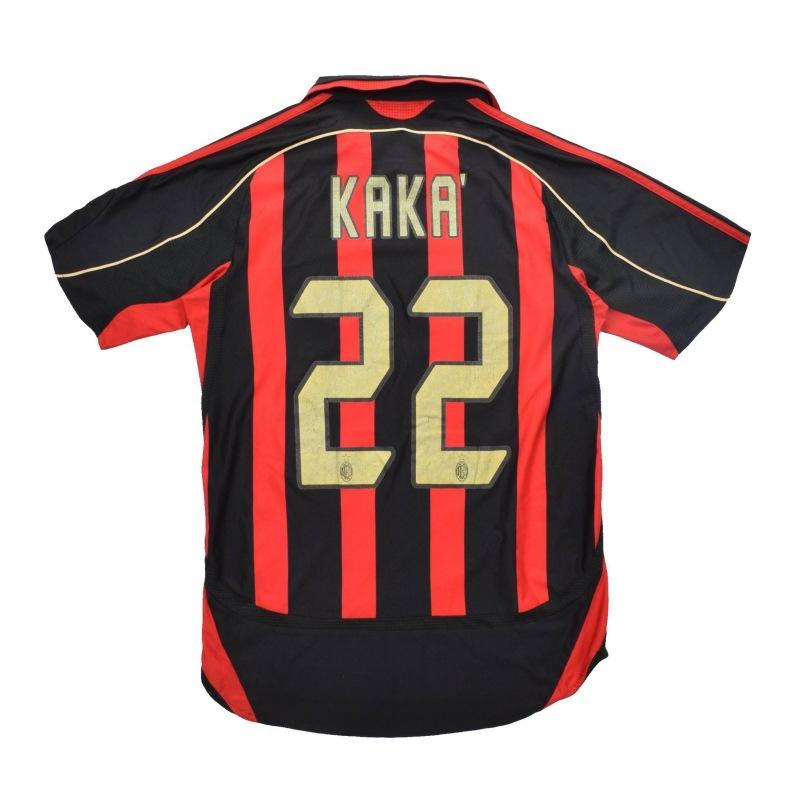 Vintage jersey 0607AC Milan No. 22 Kaka national team Brazil France Portugal short-sleeved home and away jersey