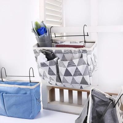 Portable Baby Care Essentials Hanging Organizers Crib Storage Cradle Baby Crib Organizer Diaper Bag Linen Baby Bed Accessories