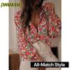 Women's Fashion Casual V-Neck Long Sleeve Blouses & Shirts