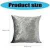 Elegant Solid Color Stretch Velvet Pillowcase Cushions Cover Easy to Install and Remove for Home Decoration 450x450mm