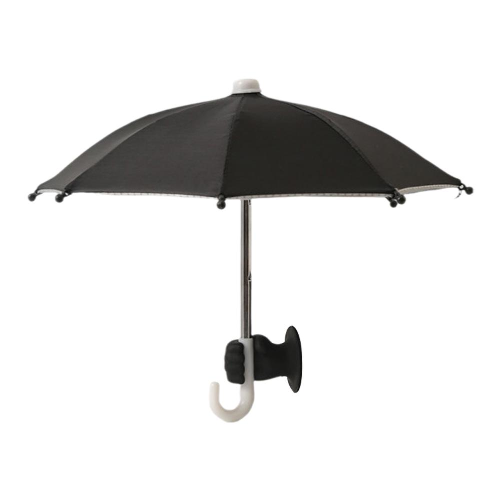 Mini Umbrella Suction Cup Phone Holder Portable Creative Sunshade Toy Umbrella Holder Waterproof Handlebar Phone Holder