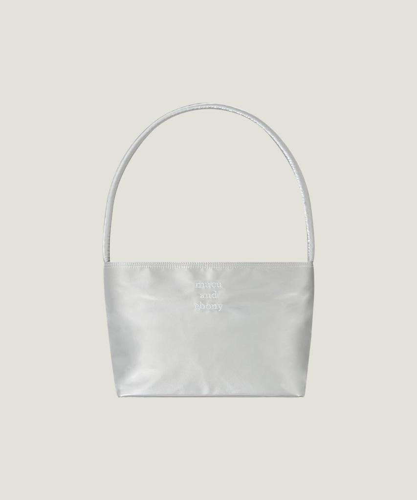 Mucu And Ebony Near Flat Bag _ Silver