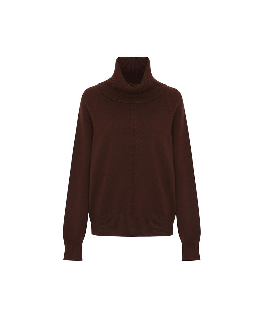 CALLAITE 100% Cashmere Cowl Neck Pullover (4 Colors)