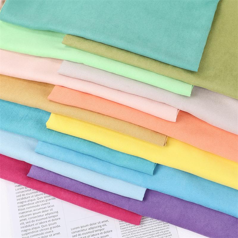 100x150cm Soft Matte Frosted Velvet Suede Fabric Transverse Micro Elasticity Women's Clothing Hats Designer DIY Sewing Fabric