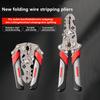 Multifunktions-Crimpzange Kabelschneider Abisolierzange Crimpzange Einstellbarer Automatischer Drahtabisolierer Verdrillwerkzeug Handwerkzeug