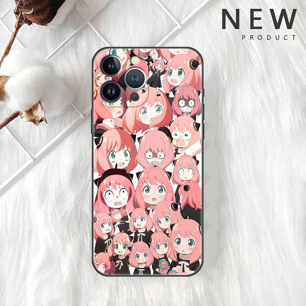 Spy Family Cartoon Case For iPhone 13 11 12 Pro Max 7 + XR 8 X 6 6S Plus XS 5 5S SE 2022 13Pro Capa Soft Phone Cover Funda