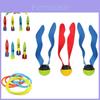 Colorful Kids Diving Toy Set With Water Rings Torpedo Pool Fun For Ages 3 To 6 Years