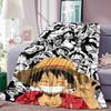 One Piece Print Blanket Warm Comfortable Flannel Blanket for Bedrooms, Sofas, Beds, Chairs, Picnics, Travel -LXR22