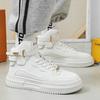 New Trendy and Fashionable Men's Outdoor Sports Anti-slip Casual High-top White Board Shoes for Autumn