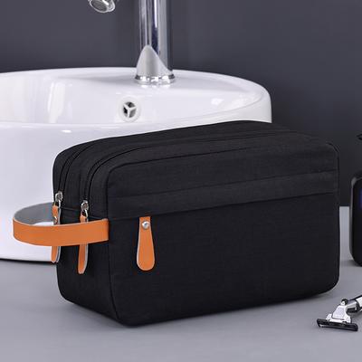 4041 Dual Layer Men Toiletry Bag Portable Travel Waterproof Cationic Fabric Cosmetic Storage Bag