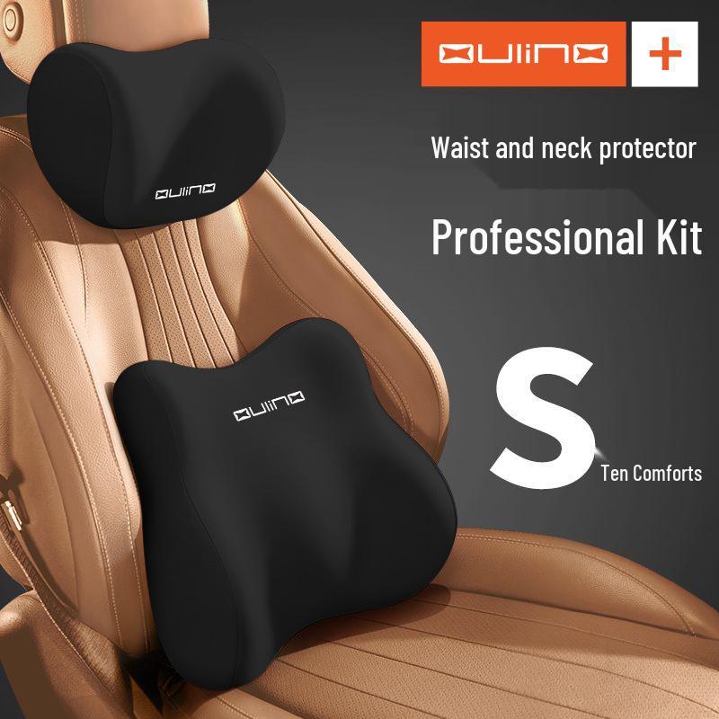 

Комплект подушек для подголовника и поясничной поддержки – Комфорт для долгих поездок и сидячей работы в офисе Neck Support Headrest