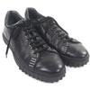 Excellent Salvatore Ferragamo Low Cut Sneakers Black Leather Mens 9 Used
