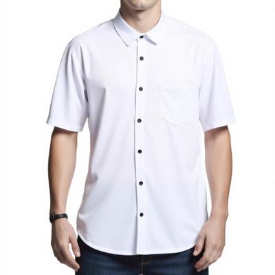 Herrenhemden Kurzarm Button-Down Umlegekragen Lässig Sommer Zuhause Alltagshemden