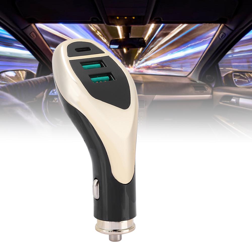 One for Three Portable Universal Vehicle Car Charger Fast Charging Accessory