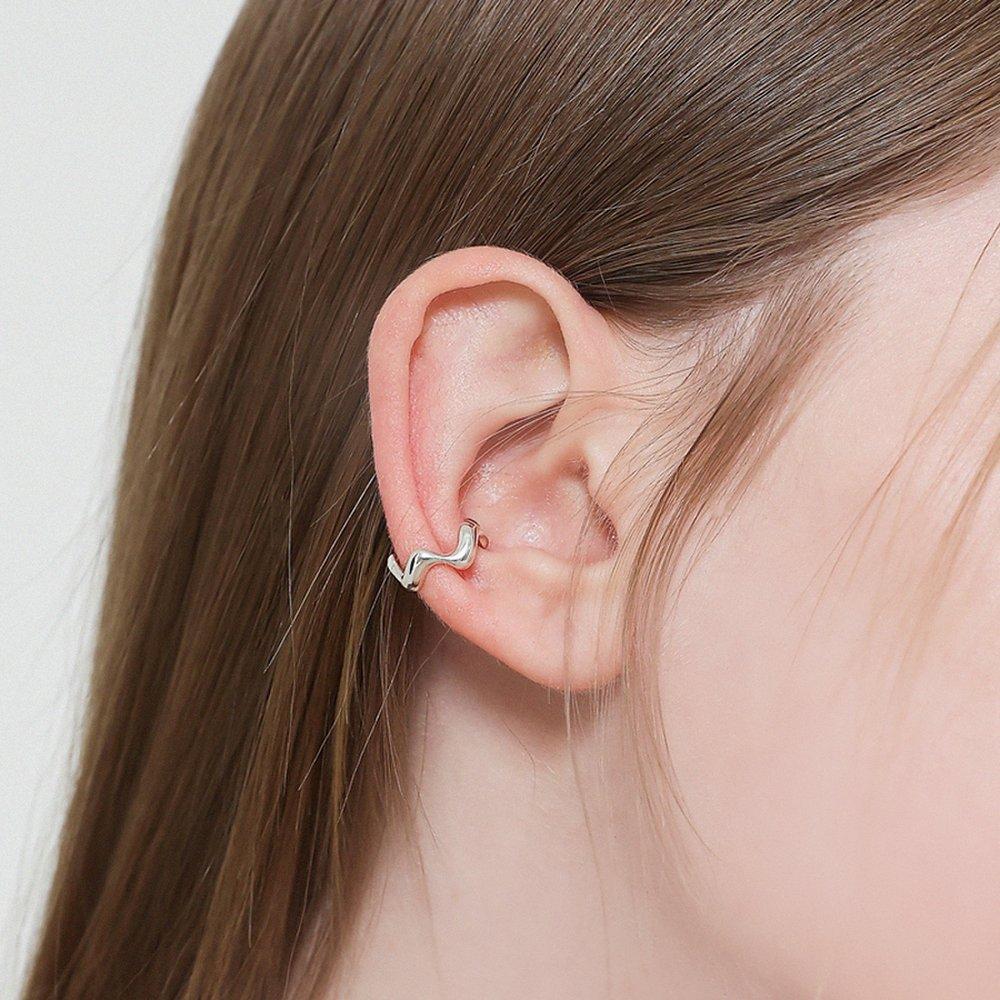 J.Lauren [Aube] Drizzle Silver Ear Cuff Ae016