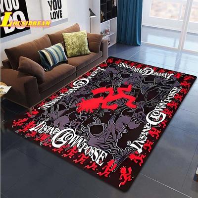 Alfombra con Estampado de Banda de Payasos Locos Alfombra de Banda Juggalo Alfombra Grande para Sala de Estar Dormitorio Decoración del Hogar Alfombra Grande Alfombra de Juego para Niños Alfombra para Gatear Alfombra de Yoga Alfombra de Picnic