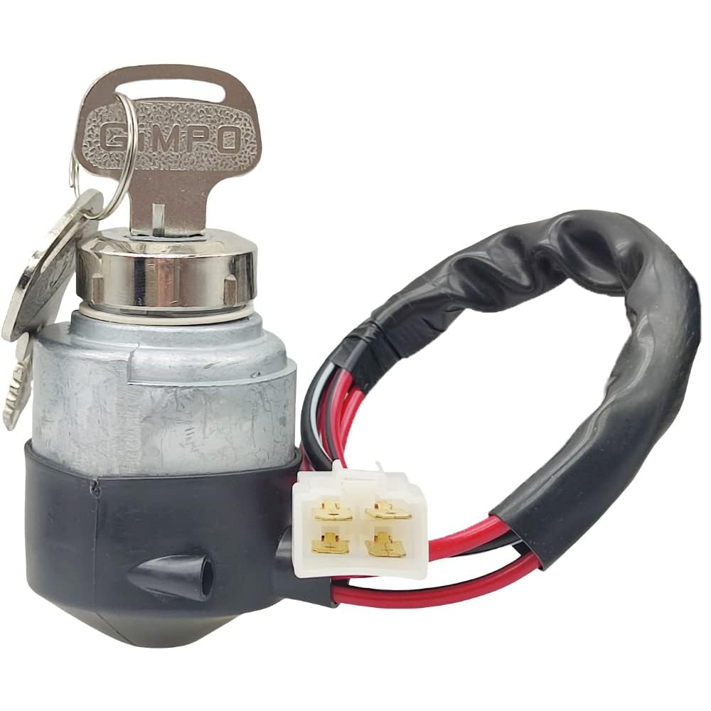 Ignition Switch for Kioti LK Series Tractors LK3054 LK30, 1-way, Panel Mount, Key Actuator, Manual Operation