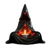Mystic Wizard Candle Holder Halloween Hooded Cloak Tealight Holder Gothic Candlestick Ornament for Home Tabletop Decor