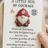 Yousheng Firefighter Pocket Guardian Mini Firefighter Pocket Hug Token A Little Hug of Courage Keepsake Inspirational Gift for Firefighters