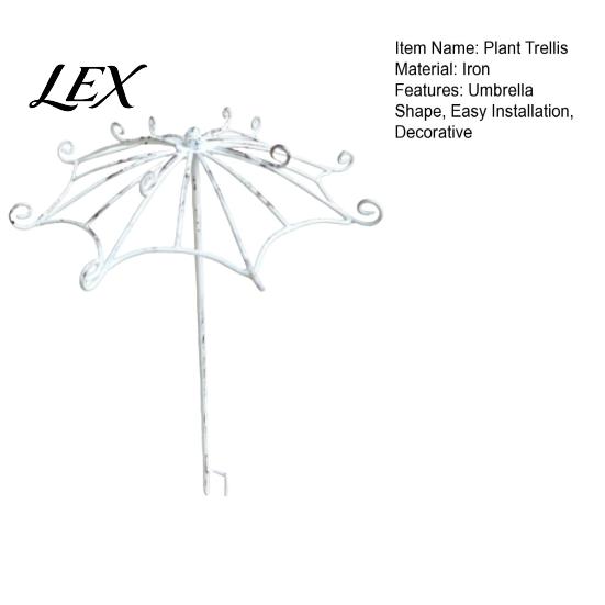 Heavy Duty Iron Support for Clematis Vintage Umbrella Garden Trellis, Metal Climbing Plant Support, Shape Patio Trellis Ivy Vines Roses Clematis,