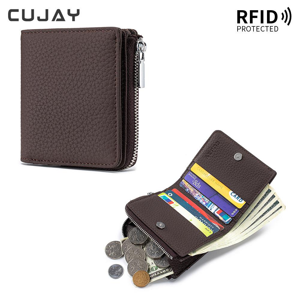 New Short Wallet Anti-theft Brush Women's Premium Wallet Multi-function Wallet
