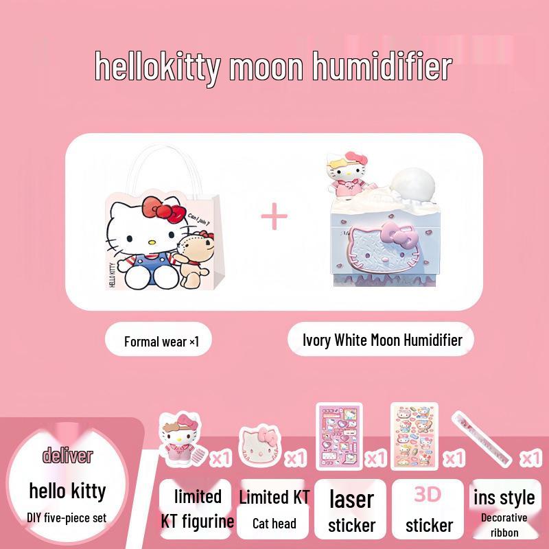 

Милый увлажнитель воздуха в виде Луны Hello Kitty - Душевный подарок для девочек или лучшей подруги