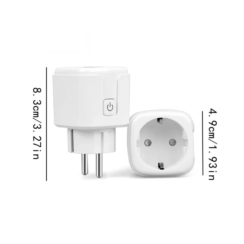 Wifi Smart Socket Eu16A/20A Smart Plug With Power Monitoring Smart Life App Remote Control Support Google Assistant Alex