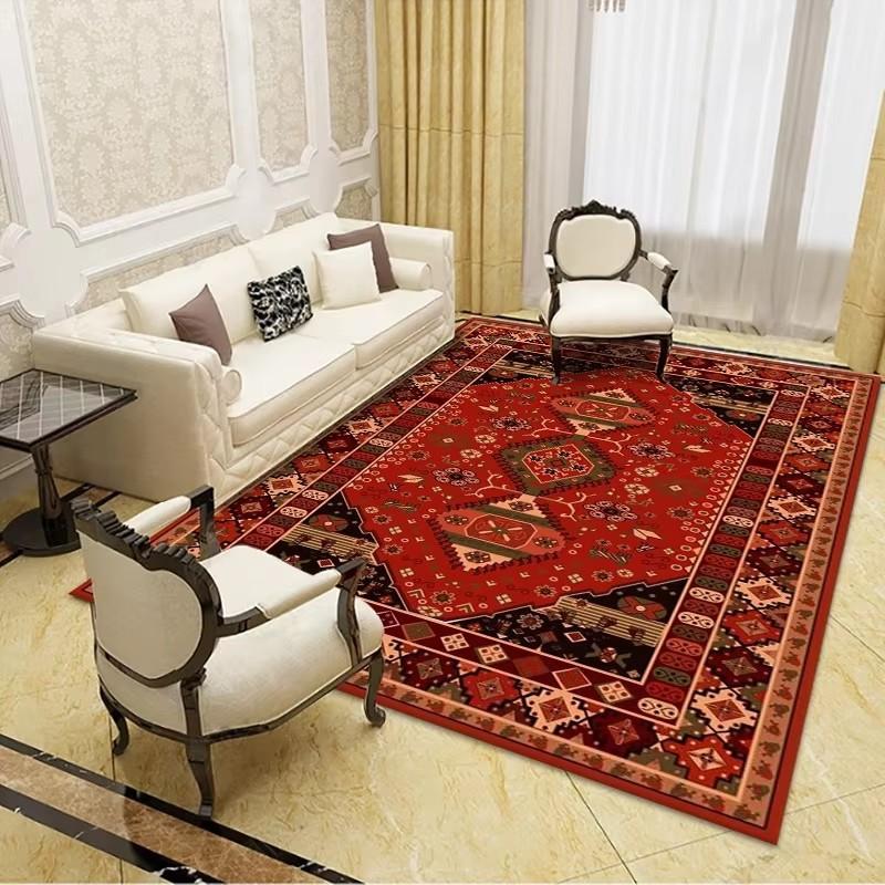 Retro-ethnische Teppiche, türkischer Perserteppich für Wohnzimmer, Nachttisch, Schlafzimmer, Vintage-Bodenmatte, Eingang, Fußmatte, Teppich, großer Teppich