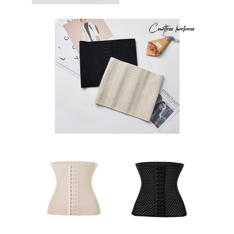 1PC Abdominal Belt, Female Postpartum Waist Belt, Breathable Hollow Plastic Belt, 3 Rows of 13 Buttons, Body Sculpting Clothing