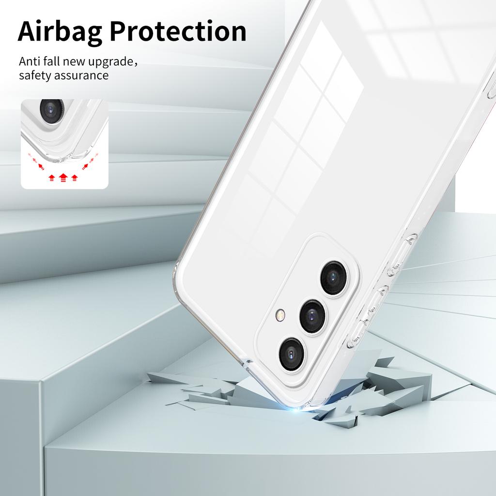 For Samsung Galaxy S24+ Case Colorful Frame Transparent Phone Cover