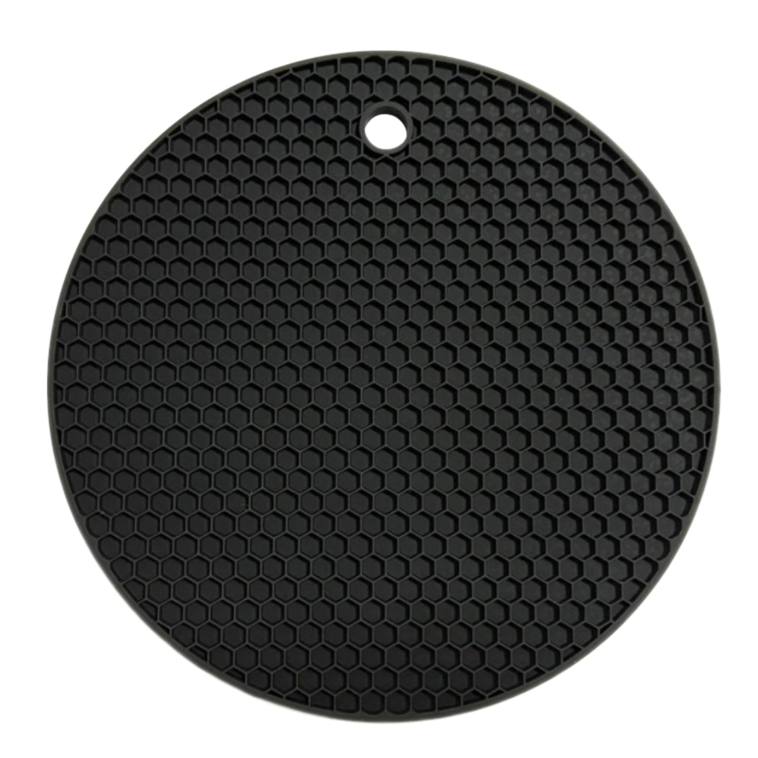 Trivet silicone heat-resistant non-slip honeycomb structure mat insulation pad pot holder lid opener table protector black