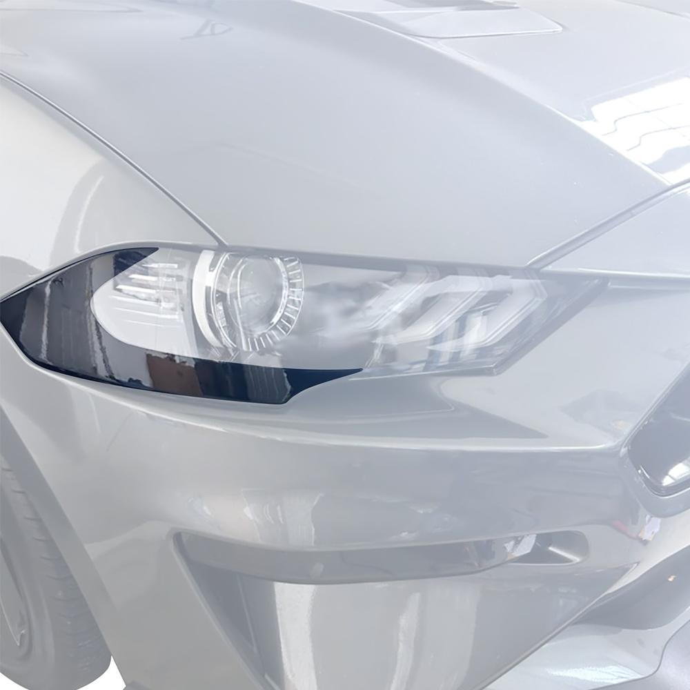 Car Headlight Side Marker Tint Vinyl Headlight Decal Pre-Cut Cover Overlay for Ford Mustang 2018 2019 2020 2025 Auto Accessories